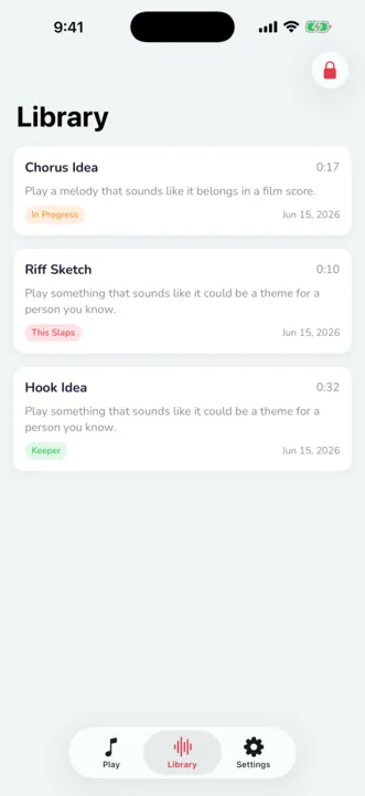 BeMusical idea library