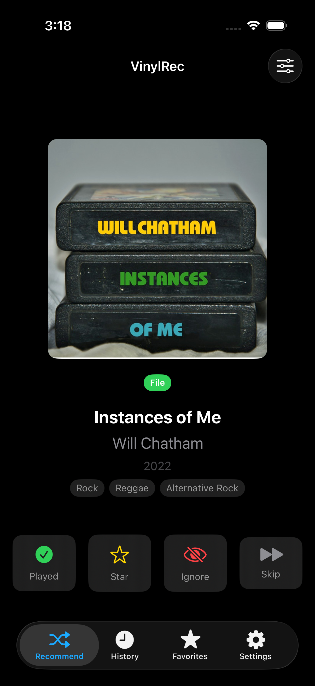 VinylRec recommendations